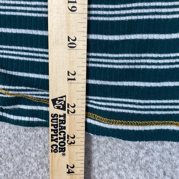 Nobo Henley Y2K soft ribbed jersey knit forest green bodycon Bella Swan - Picture 10 of 10